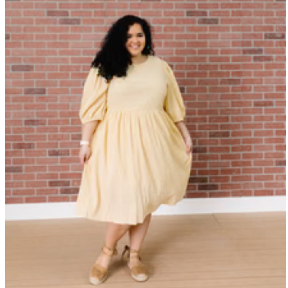 See N Bee Seen Yellow Terri Cloth Dress